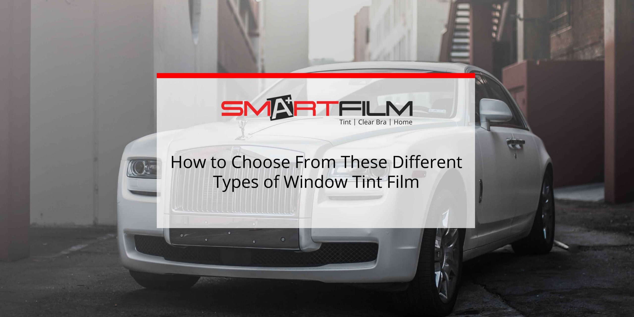 different types of window tint film