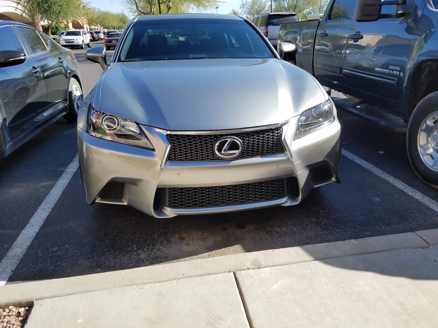 Silver Lexus Clear Bra